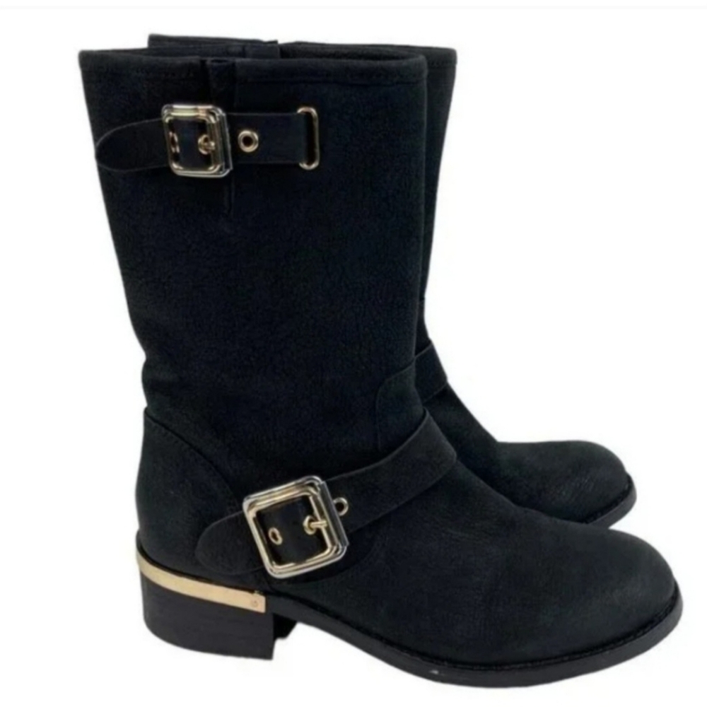 Vince Camuto Womens Moto Boots Black 8.5 - Picture 5 of 8